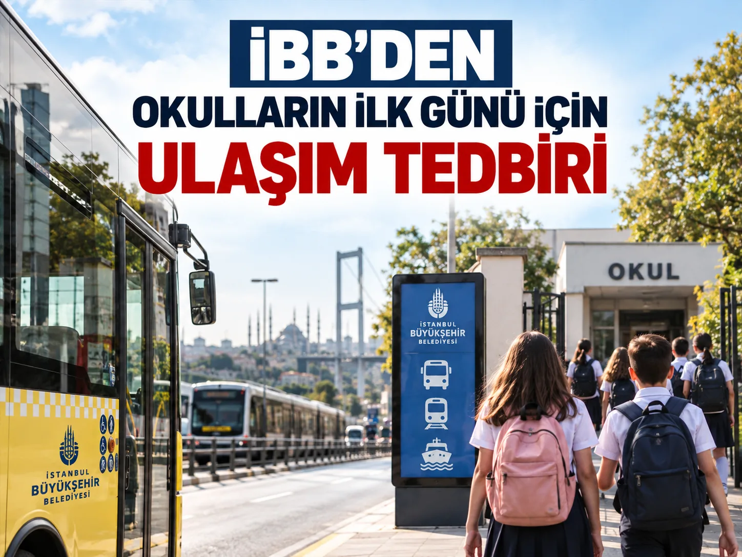 İBB'den okulların ilk günü için ulaşım tedbiri